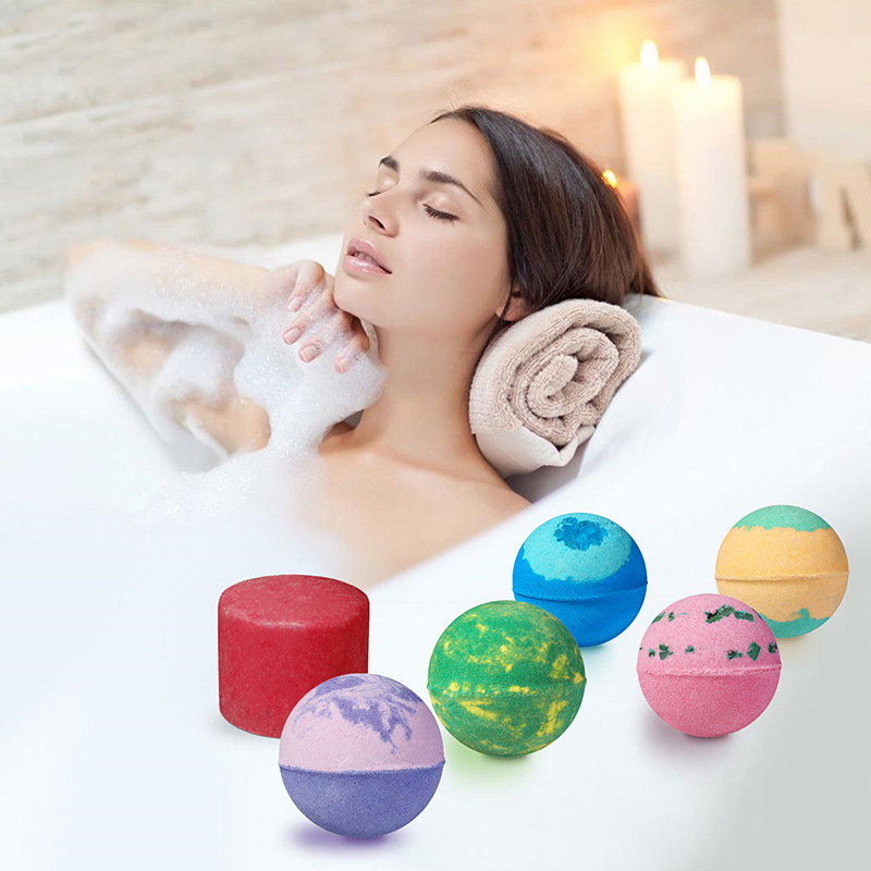 3PCs/set Organic Bath Natural Mini Handmade Bathing Foot Spa Bomb Rich Essential Oils Moisturizing Dry Skin Relaxing Scent 32g